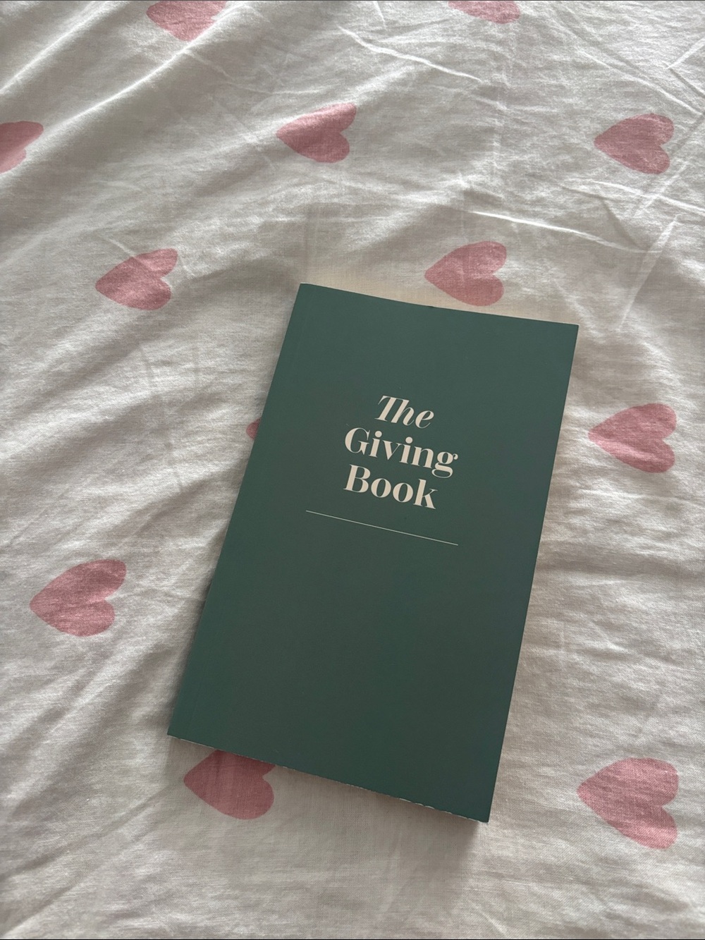Indigo The Giving Book in Teal Green